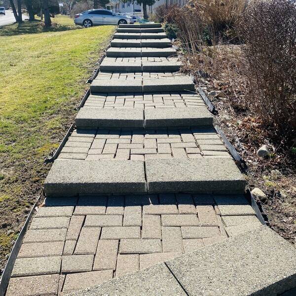 Before and After Masonry Services (Fixing Walkway) in Danbury, CT (5)