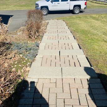 Before and After Masonry Services (Fixing Walkway) in Danbury, CT (4)