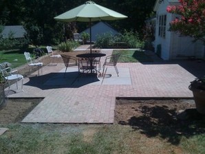 Paver Installation for Outdoor Living Patio in Redding, CT